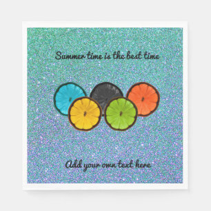 Colourful Citrus Slices Paper Napkins