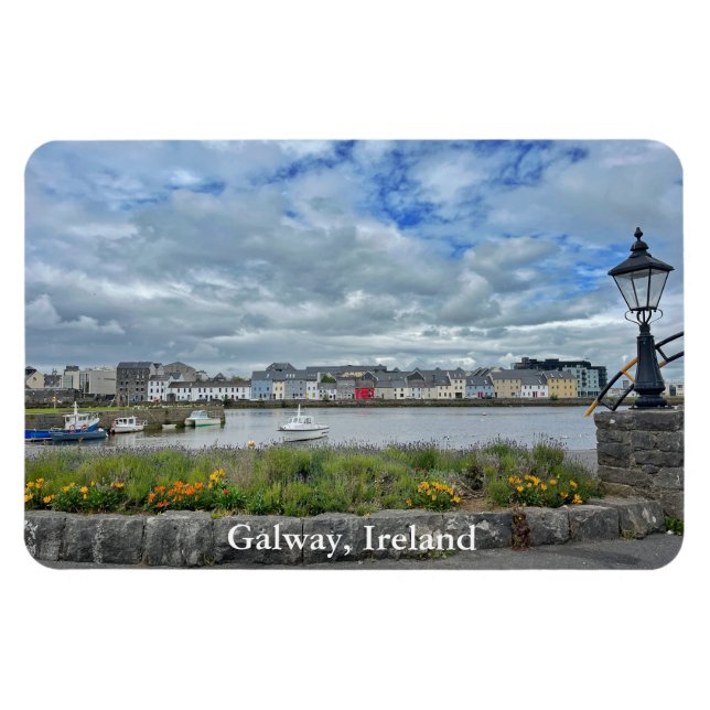 Colourful Claddagh (Galway Bay) in Galway, Ireland Magnet (Horizontal)