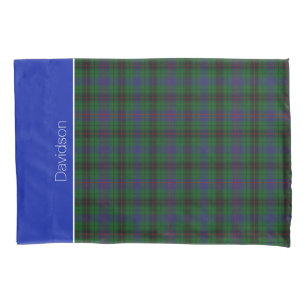 Colourful Clan Davidson Tartan Plaid Pillow Case