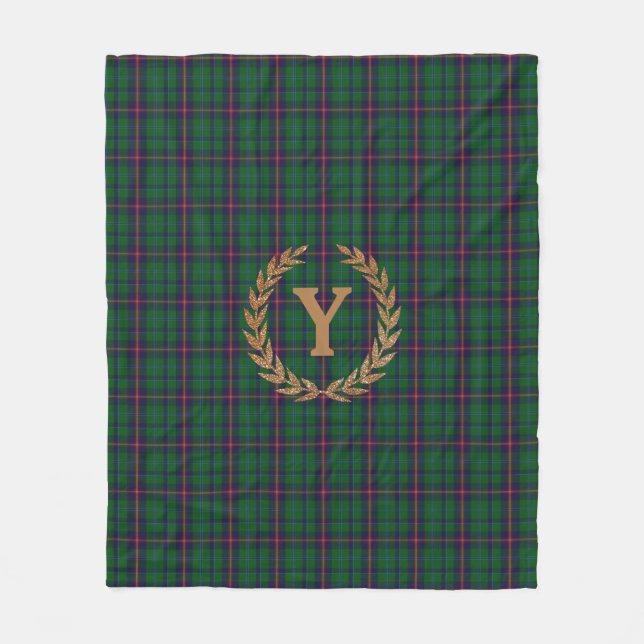 Colourful Clan Young Tartan Fleece Blanket (Front)