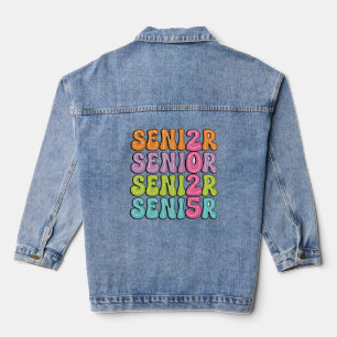 Colourful Class of 2025 Senior Celebration Denim Jacket