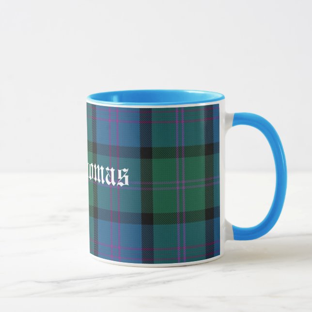 Colourful Classic MacThomas Tartan Plaid Mug (Right)
