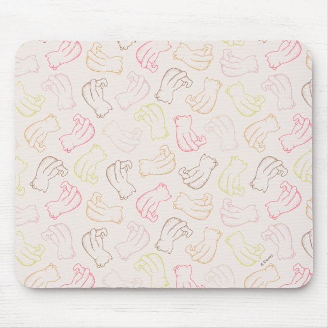 Colourful Classic Pooh Pattern Mouse Pad (Front)
