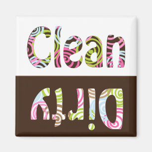 Colourful Clean/Dirty Dish Washer Magnet