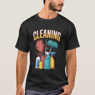 Colourful Cleaning Tools Illustration 1 T-Shirt