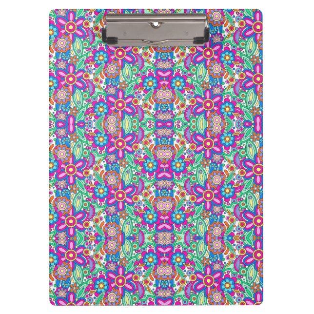 Colourful clipboard featuring a symmetrical (Front)