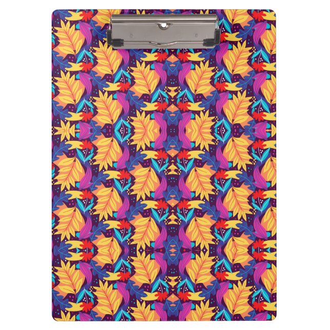 Colourful clipboard with vibrant geometric  (Front)