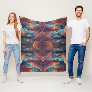 Colourful Cloud Pattern Fleece Cozy & Stylish Home Blanket