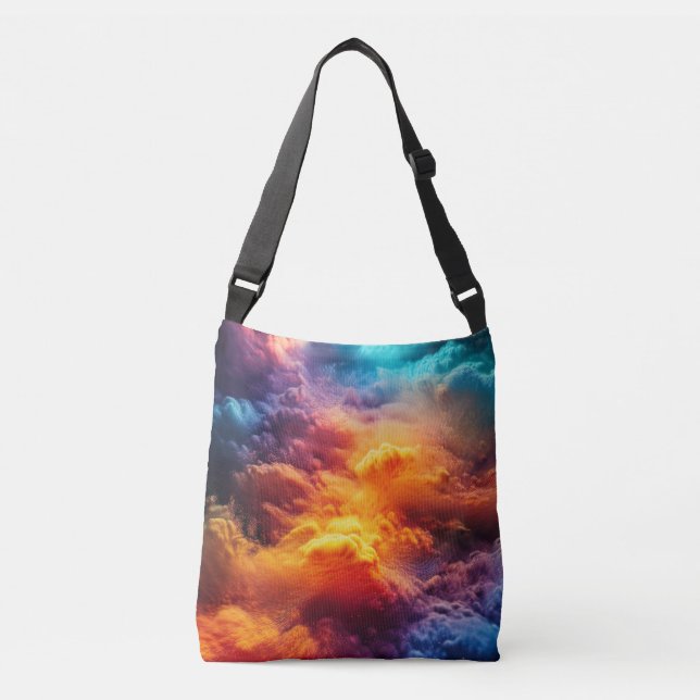 Colourful Clouds Crossbody Bag (Front)
