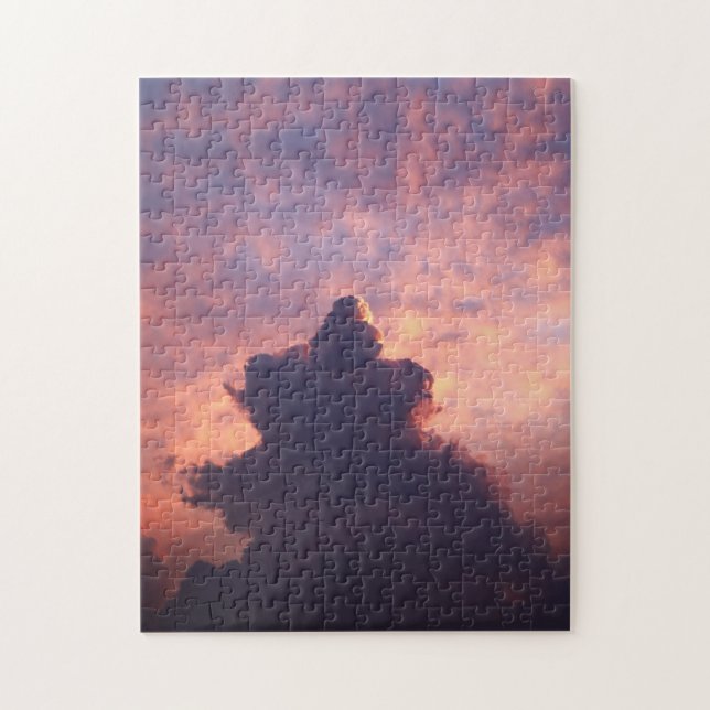 Colourful Clouds in the Sky During Sunset Jigsaw Puzzle (Vertical)