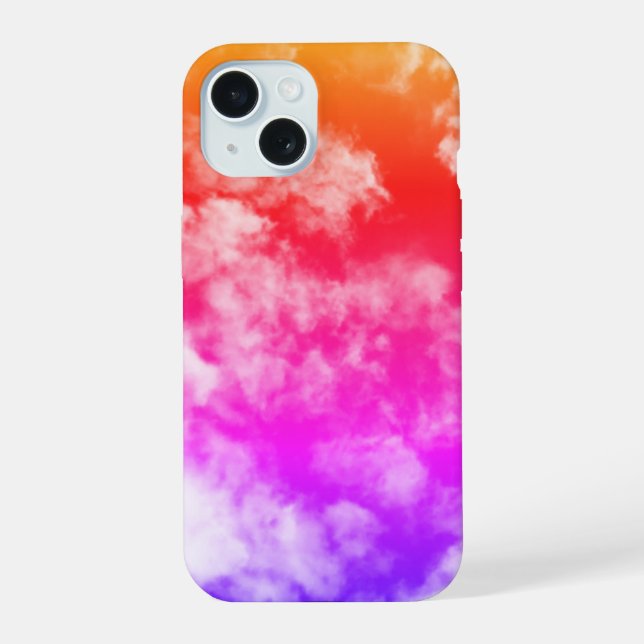 Colourful Clouds - iPhone 15 Case (Back)