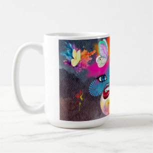 Colourful Clown Character Coffee Mug
