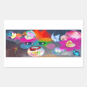 colourful Clown Character Sticker