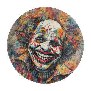 Colourful Clown Cutting Board