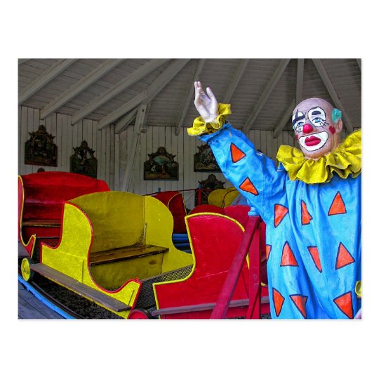 Colourful Clown Postcard
