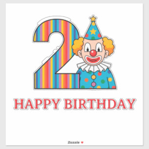 Colourful Clown With Rainbow Number
