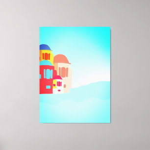 Colourful Coastal Escape Canvas Print