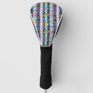 Colourful Coastal Sea Life Pattern (2) Golf Head Cover