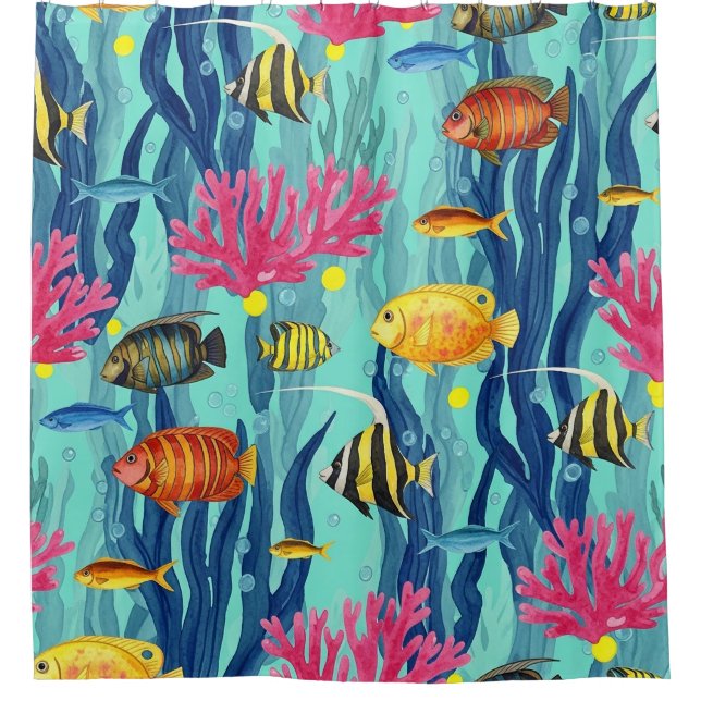 Colourful Coastal Sea Life Pattern (4) (Front)