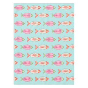 Colourful Coastal Summer Fish Pattern Tablecloth