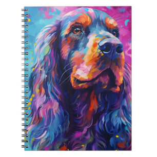 Colourful Cocker Spaniel Notebook