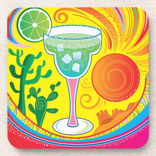 Colourful Cocktail Coaster (Front)