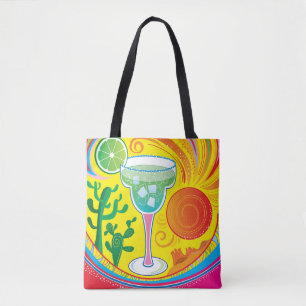 Colourful Cocktail Tote Bag
