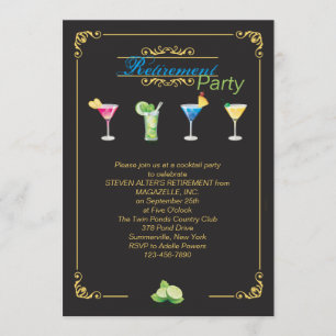 Colourful Cocktails Invitation