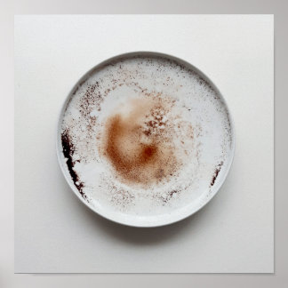 Colourful coffee grounds texture abstract art 19 poster