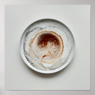 Colourful coffee grounds texture abstract art 20 poster