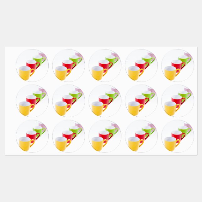 Colourful Coffee Mugs (Sheet)