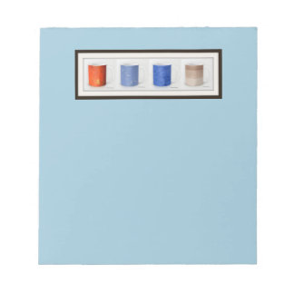 Colourful Coffee Mugs Framed Notepad