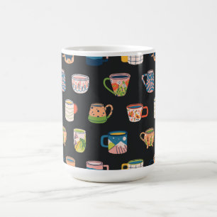 Colourful Coffee Mugs Pattern