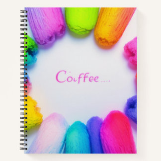 colourful coffee notebook