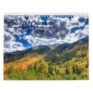 Colourful Colorado 2018 fall trees calendar