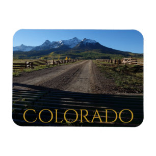 Colourful Colorado Autumn on the Dallas Divide Magnet