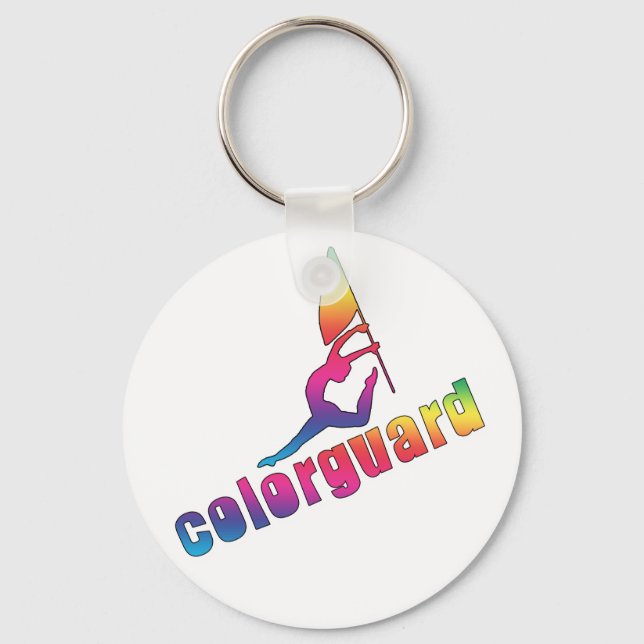 Colourful colorguard keychain (Front)