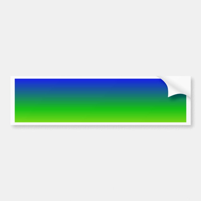 Colourful Colour Customized Designer Bumper Sticker (Front)