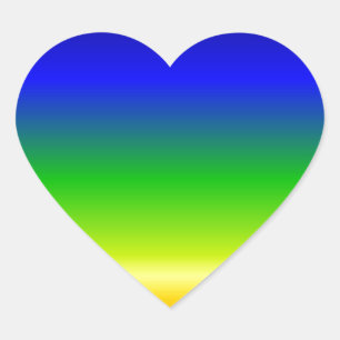 Colourful Colour Customized Designer Heart Sticker