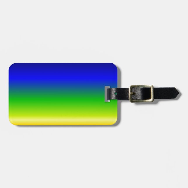 Colourful Colour Customized Designer Luggage Tag (Front Horizontal)