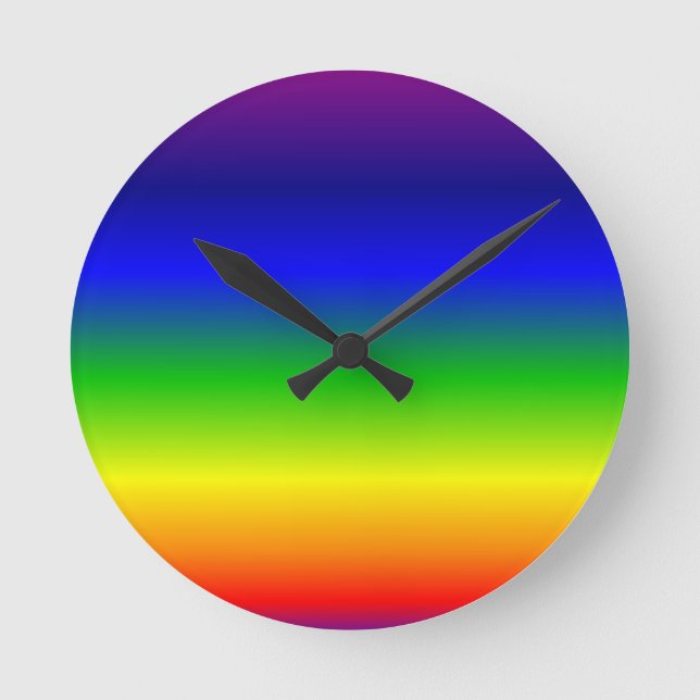 Colourful Colour Customized Designer Round Clock (Front)