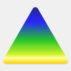 Colourful Colour Customized Designer Triangle Sticker