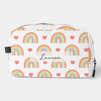 Colourful Colour Rainbow Girl Dopp Kit