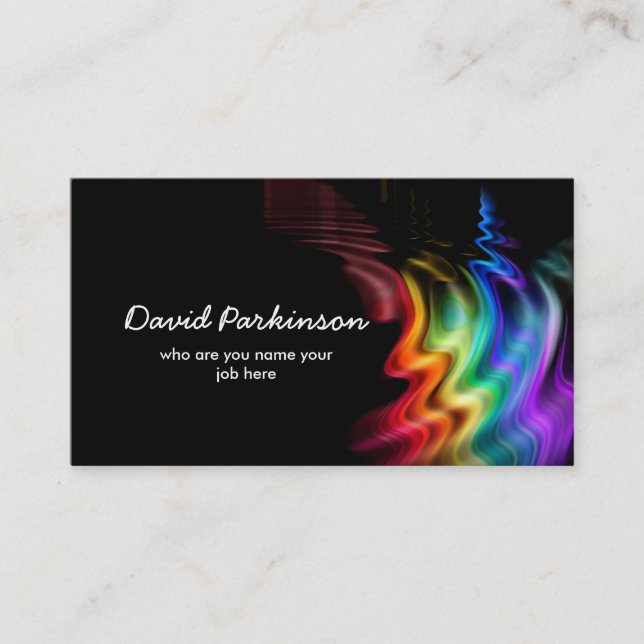 colourful colours business card (Front)