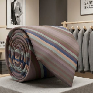 Colourful Colours Of The Year Diagonal Stripes     Tie