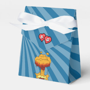 Colourful Comic Book Pop Art Wedding Favor Box