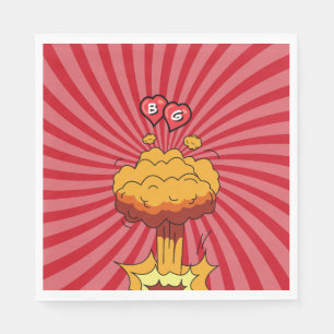 Colourful Comic Book Pop Art Wedding Napkin