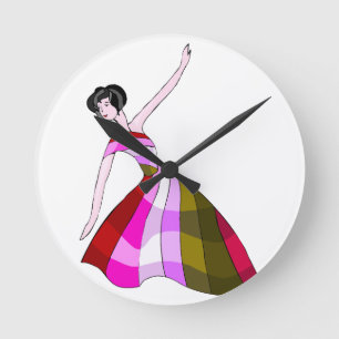 Colourful Comic Characters Wall Clock