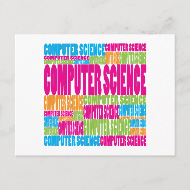 Colourful Computer Science Postcard (Front)