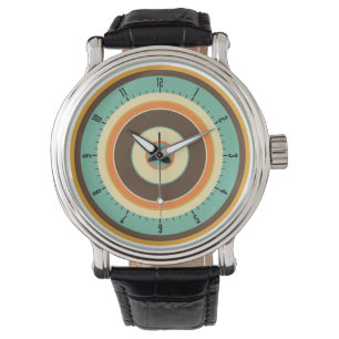 Colourful Concentric Circles 02 Watch